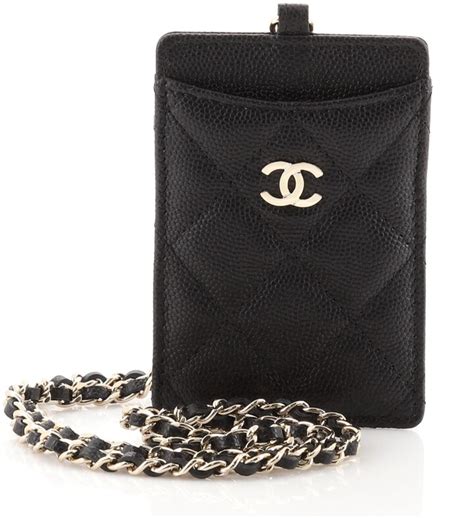 chanel lanyard id holder|Chanel Id Holder .